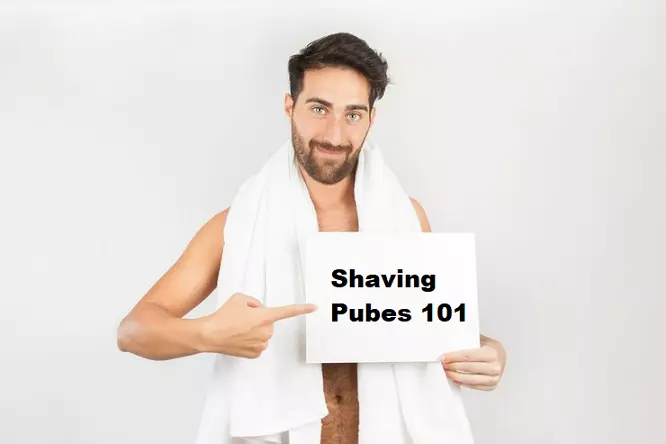 how to trim men's pubes